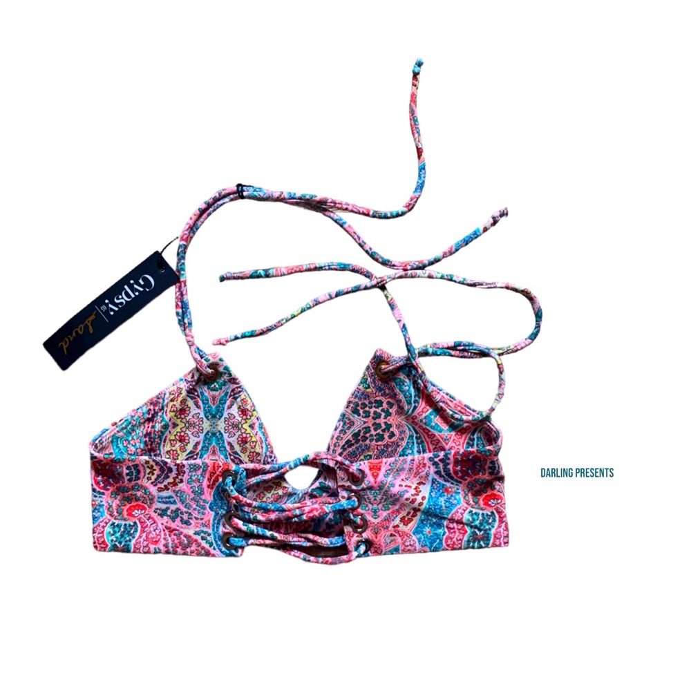 Gypsy 05 Sand Halter Bikini Swim Top Women Size XS - Picture 2 of 3